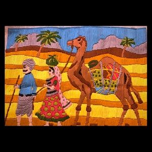 Hand embroidered painting